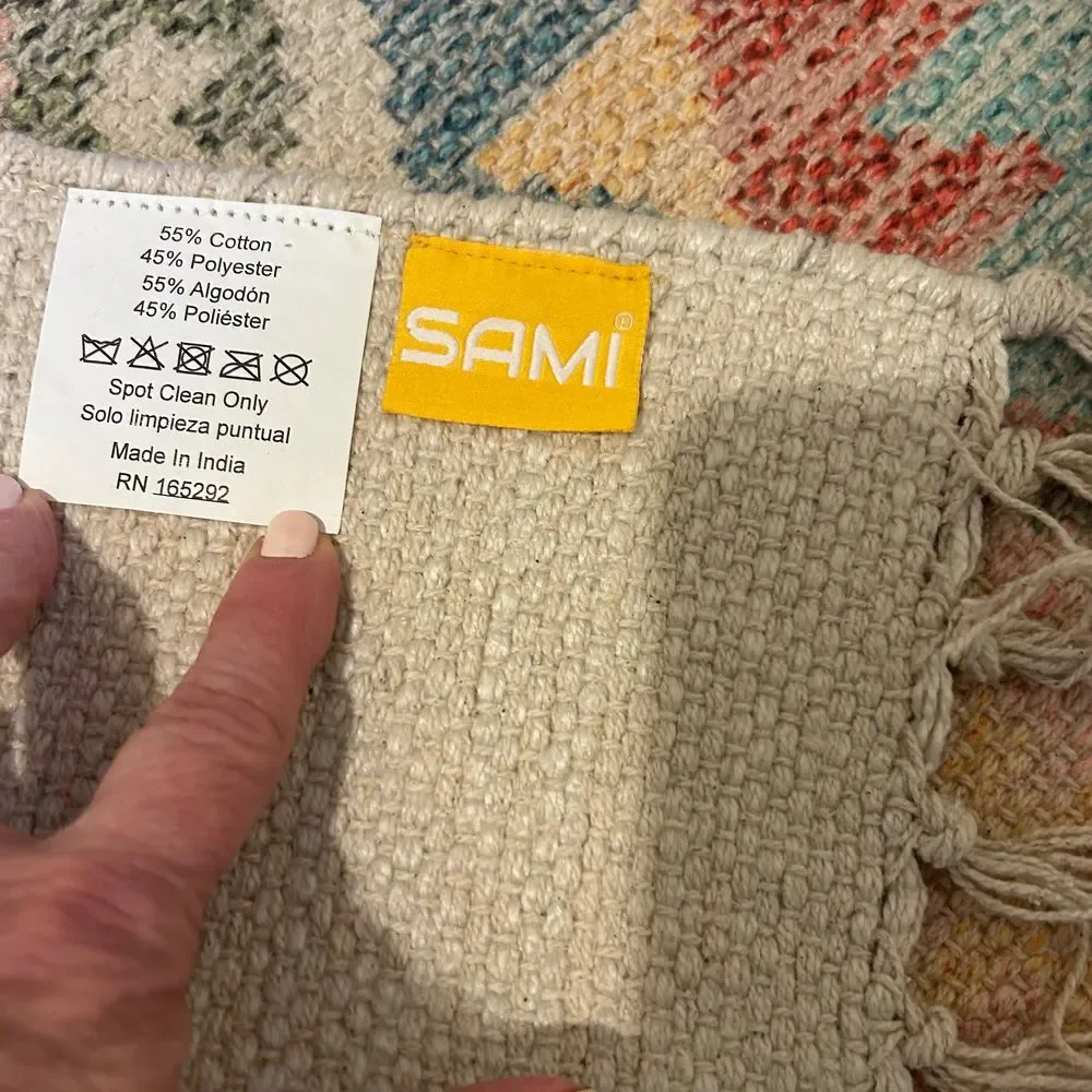 Geometric Patterned Area Rug - Multicolor - Picture 5 of 5